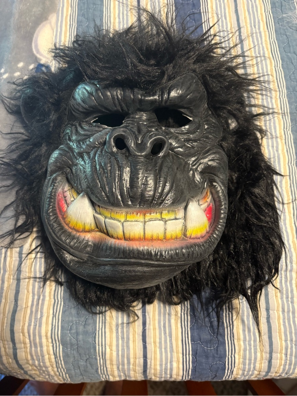 Black Gorilla  Costume Mask - Novelty Pet Accessory